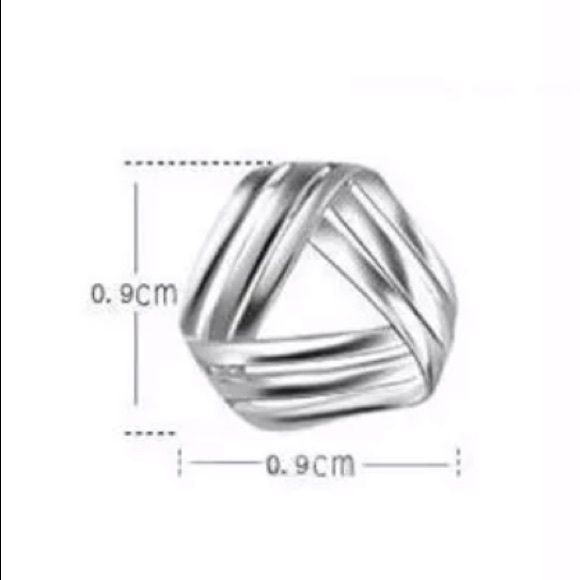 Sterling Silver 925 Stud Earrings - Picture 2 of 3